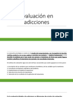 Evaluación en Adicciones