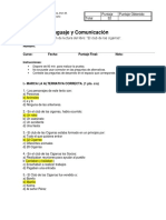 Prueba de Lectura El Club de Las Cigarras 5º