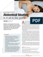 Abdominal Bloating: Is It All in The Gas?