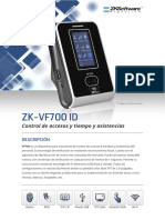 VF 700 - Equipo Biométrico