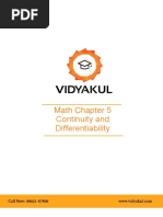 NCERT Solutions Class 12 Maths Chapter 5 Continuity and Differentiability