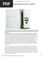 SolarPro - 9.4 - Residential Energy Storage Economics