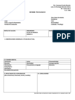 Formato de Informe Psicologico