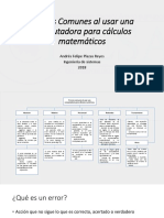 Errores Comunes Al Usar Una Computadora para Cálculos