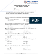 1.relation & Function MCQ Test