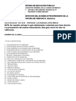 Guía de Estudio Examen Extraordinario Ciencias 3 - Química Profr. Merlin Profr. Merlin. 17-18