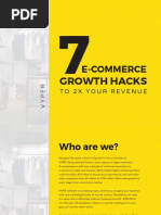 7 Ecommerce Growth Hacks 