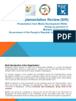 SDGs Implementation Review (SIR) Report: Community Radio Broadcasting For Empowering Rural People For Achieving The Sustainable Development Goals (SDGS) in Rural Bangladesh