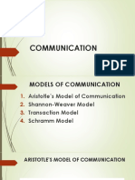 Lesson 2 - Models, Functions, Features of Communication