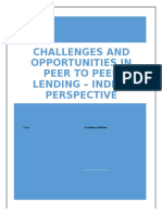 Challenges and Opportunities in Peer To Peer Lending - Indian Perspective - Kartikeya Kodkani