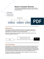 Transmission Modes of Communication