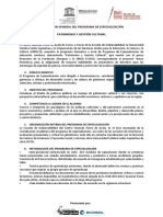 Cartilla Informativa PE Patrimonio y Gestión Cultural