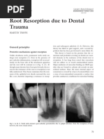 Root Resorption Due To Dental Trauma: General Principles