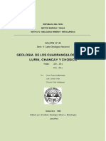 Geología de Los Cuadrangulos de Lima, Chancay y Chillón PDF