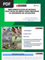 Implementacion de Buenas Practicas de Riego para Mejorar La Eficiencia de Apliación