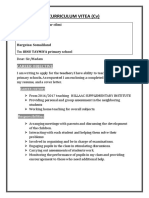 Curriculum Vitea (CV) : Career Objective