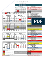 2018 2019calendar