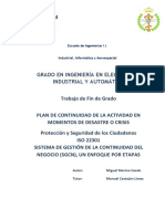 Iso 22301. Pca en Momentos de Desastre o Crisis