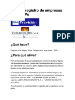 Guía de Registro de Empresas A Las AFPs