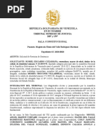 Sentencia Del TSJ Legítimo de Venezuela Sobre Los Diputados Del Estdo Amazonas