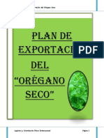 Plan de Exportacion Del Oregano Seco ULTIMO