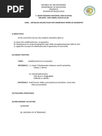 Lesson Plan For Undefined Terms in Geometry