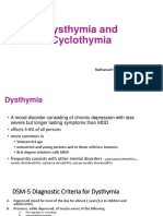 Dysthymia and Cyclothymia