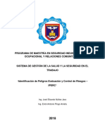 Identificación de Peligros Evaluación y Control de Riesgos