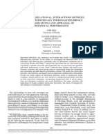 Inherently Relational - Interactions Between Peers' and Individuals' Personalities Impact Reward Giving and Appraisal of Individual Performance