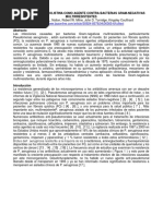 Evaluación de La Colistina Como Agente Contra Bacterias Gram