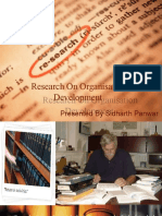 Research On Organisation Development