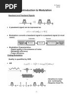 Introduction To Modulation: Baseband and Passband Signals