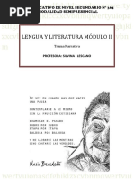 CENS 364 - Lengua y Literatura - Módulo II - TRAMA NARRATIVA