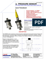 Pi600R Series Pressure Sensor: Stainless Steel Pressure Transducer