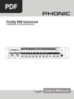 Firefly 808 Universal: Firewire & Usb Interface