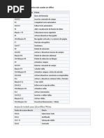 Combinaciones de Teclas Más Usadas en Office