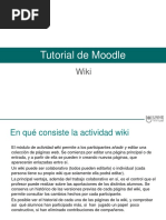 Tutorial Herramienta Wiki en Moodle