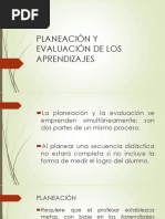 Planeación y Evaluación de Los Aprendizajes