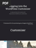 Digging Into The WordPress by Customizer