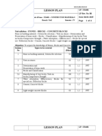 CE6401 Construction Materials Lesson Plan