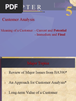 Customer Analysis: Meaning of A Customer: - Current and Potential - Immediate and Final