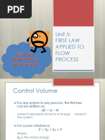 Unit 5 - First Law Applied To Flow Process