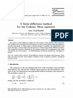 A Finite-Difference Method For The Falkner-Skan Equation