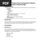 Recovering Catalyst Fixed Configuration Switches From A Corrupted or Missing Image