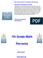 Grade 7 Percent Powerpoint NJCTL