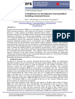 Pre-Test Numerical Simulations For Development of Prequalified Buckling Restrained Braces