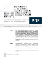 Sobre o Ensino Da Técnica de Construção de Melodias