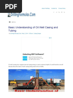 Basic Understanding of Oil Well Casing and Tubing