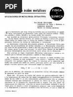 Reduccion de Oxidos Metalicos PDF