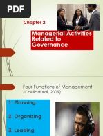 Managerial Activities Related To Governance